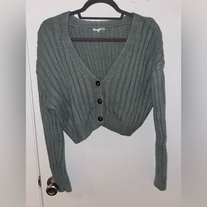 Small cropped button sweater from Garage
